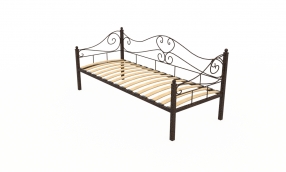 Кровать Валенсия Металл, 120х190 мм, Медный антик, Медный антик